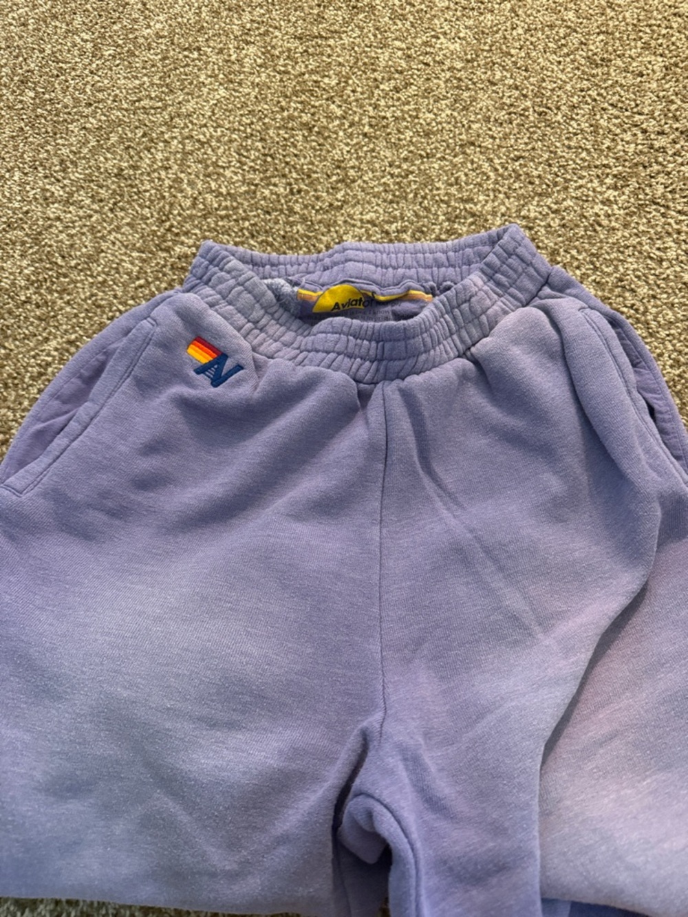 Aviator Nation Lavender Pullover Sweatpants - Picture 3 of 4